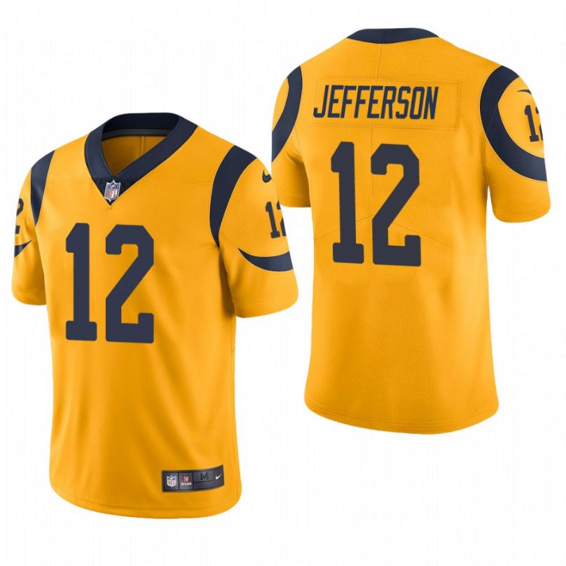 Men Los Angeles Rams #12 Van Jefferson Nike Gold Rush Limited NFL Jersey